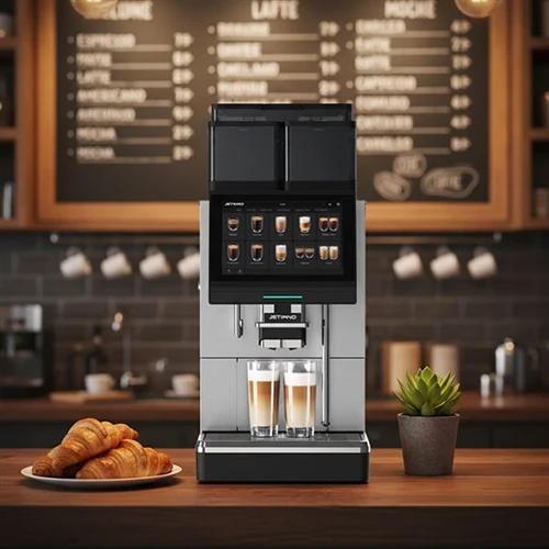Bagaimana cara membuat cappuccino dengan mesin kopi otomatis komersial?
