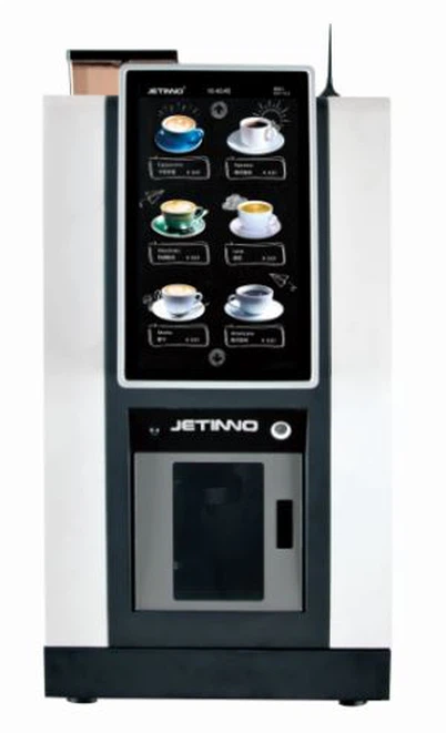 Dispenser cangkir mesin penjual otomatis kopi meja terpasang 14 inci